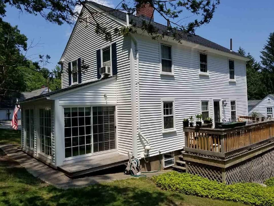 Colonial home after full exterior renovation